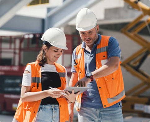 people at a construction site Buildster App Canada