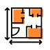 Box icon with measurements Buildster App Canada